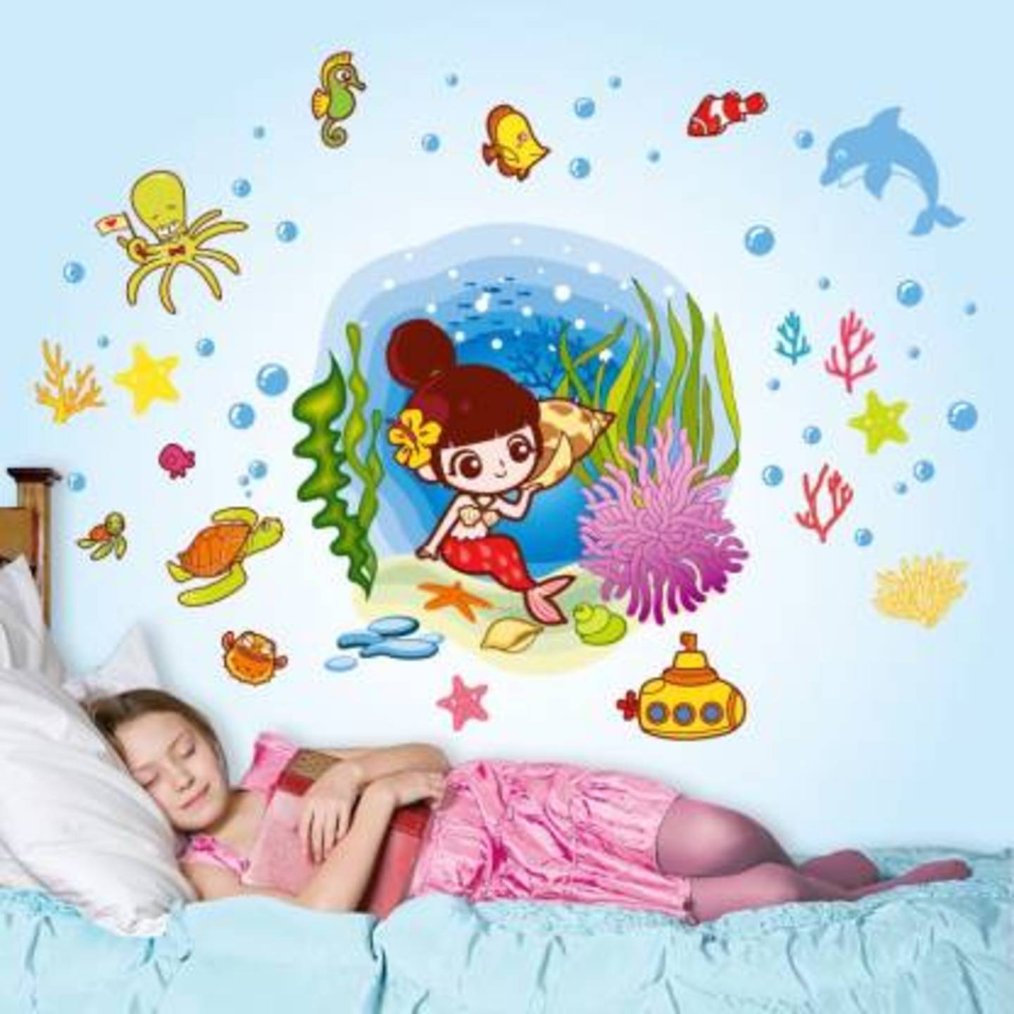 Girls from Underwater Wall Sticker