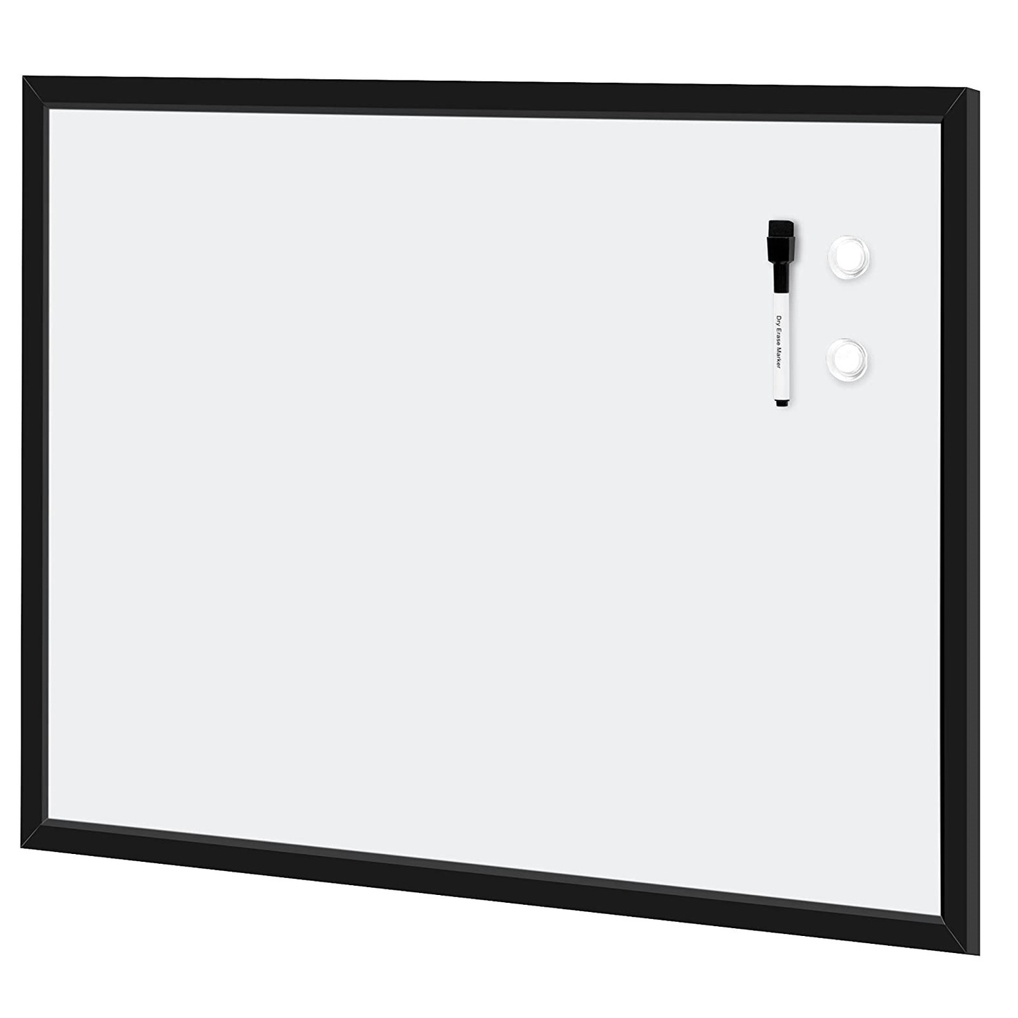 Magnetic Framed Dry Erase White Board (23 x 35 Inch)