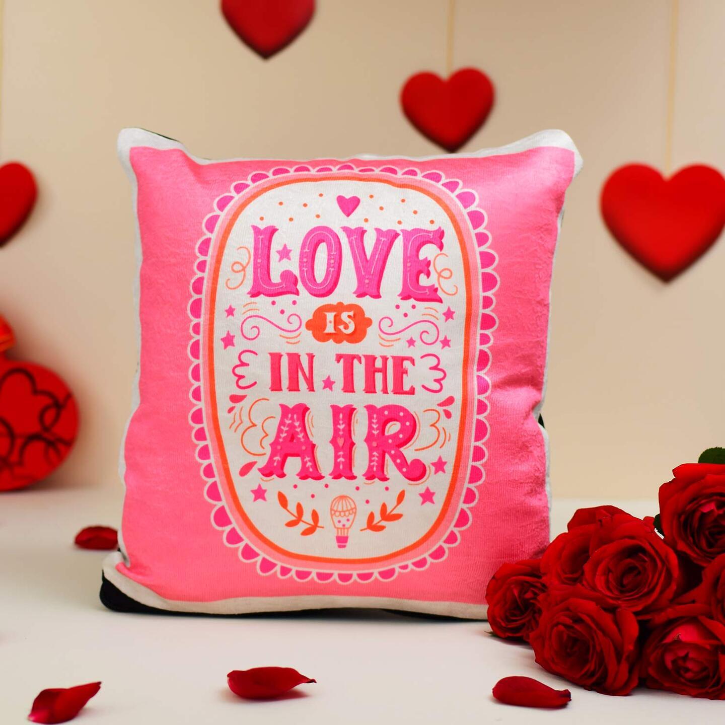 Love is in the air Cushion with Filler (30 x 30 cm)