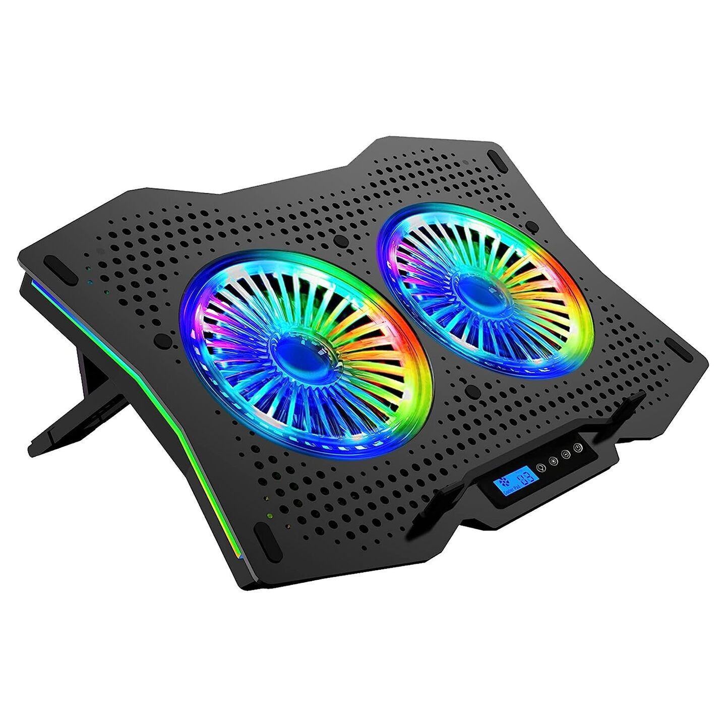 Zebronics NC9000 Laptop Cooling pad with fan speed and RGB lights controller