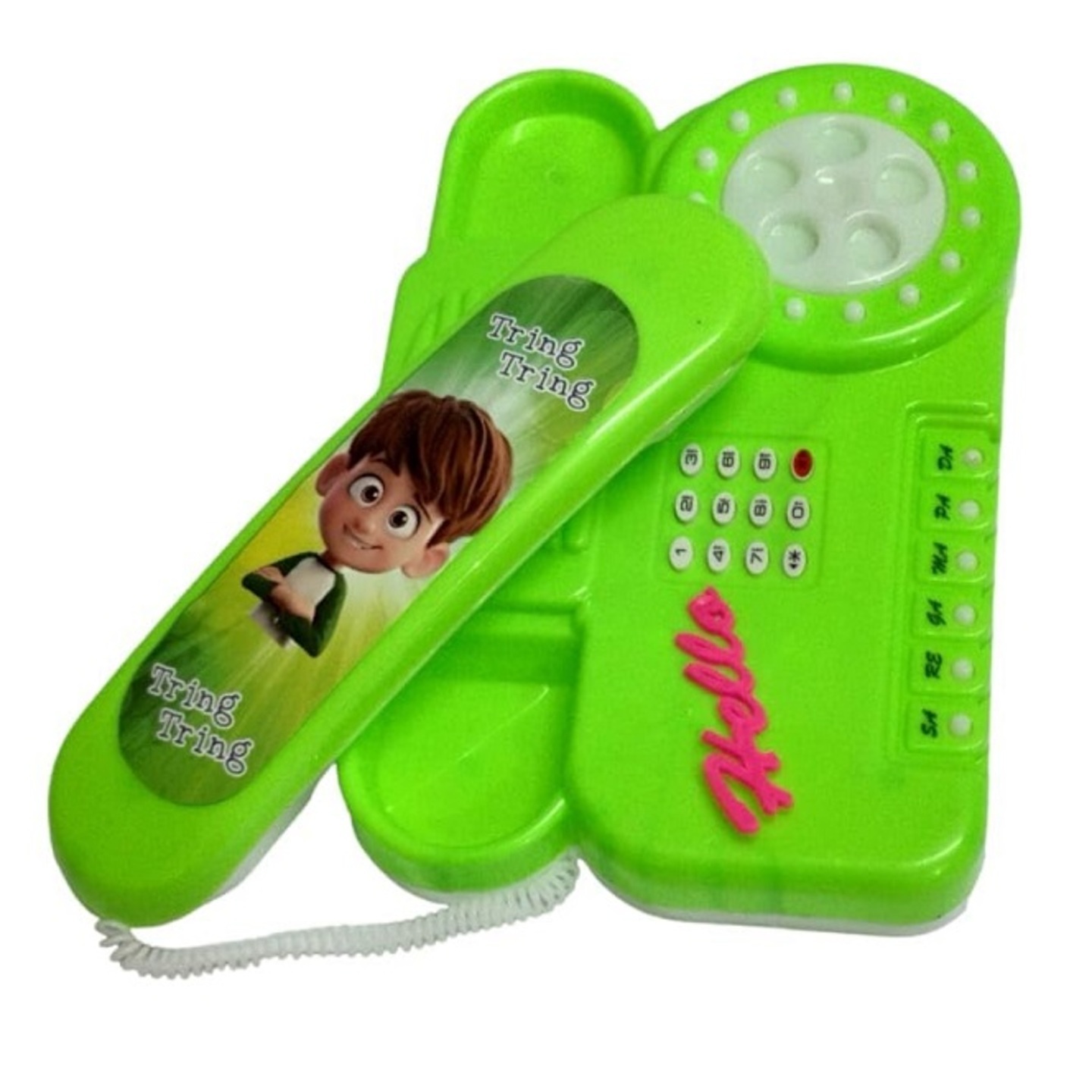 Musical telephone toy with light and music Random color