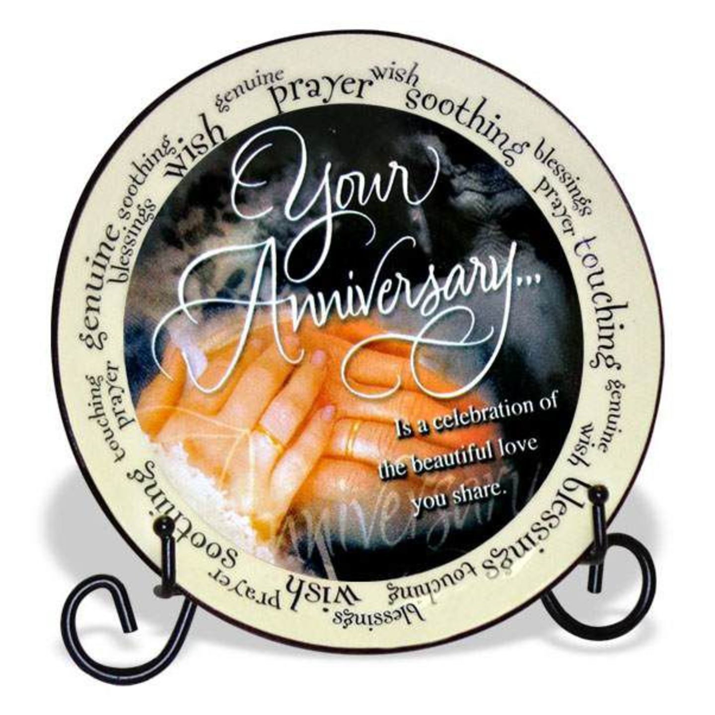 Archies Anniversary Quotation Decorative Plate 