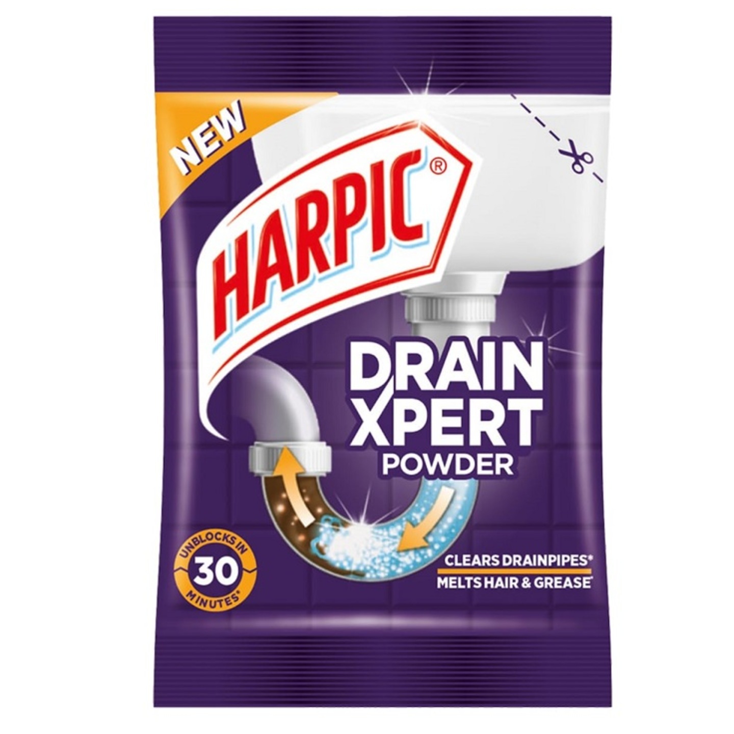 Harpic Drain Xpert Drain Cleaner Powder - 50 gram