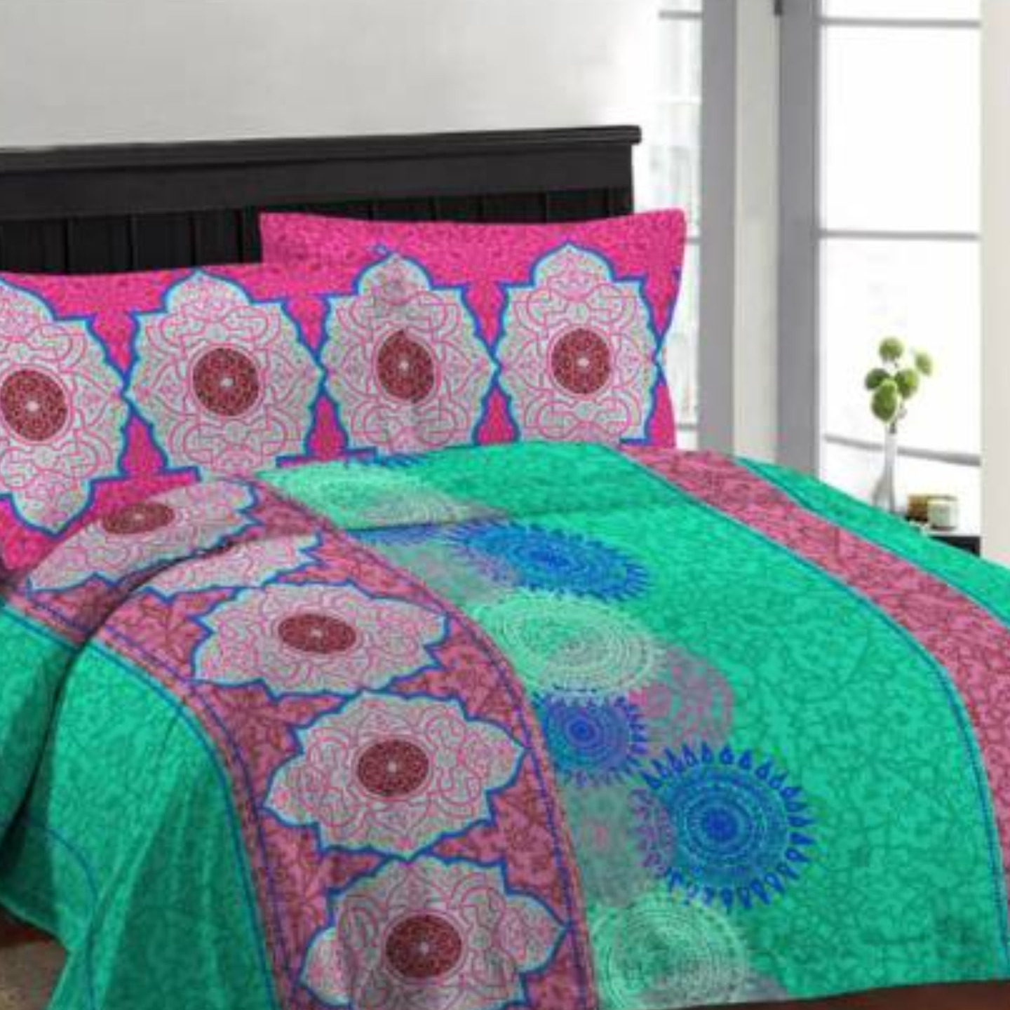 Bombay Dyeing 120 TC Impressions Double Bedsheet