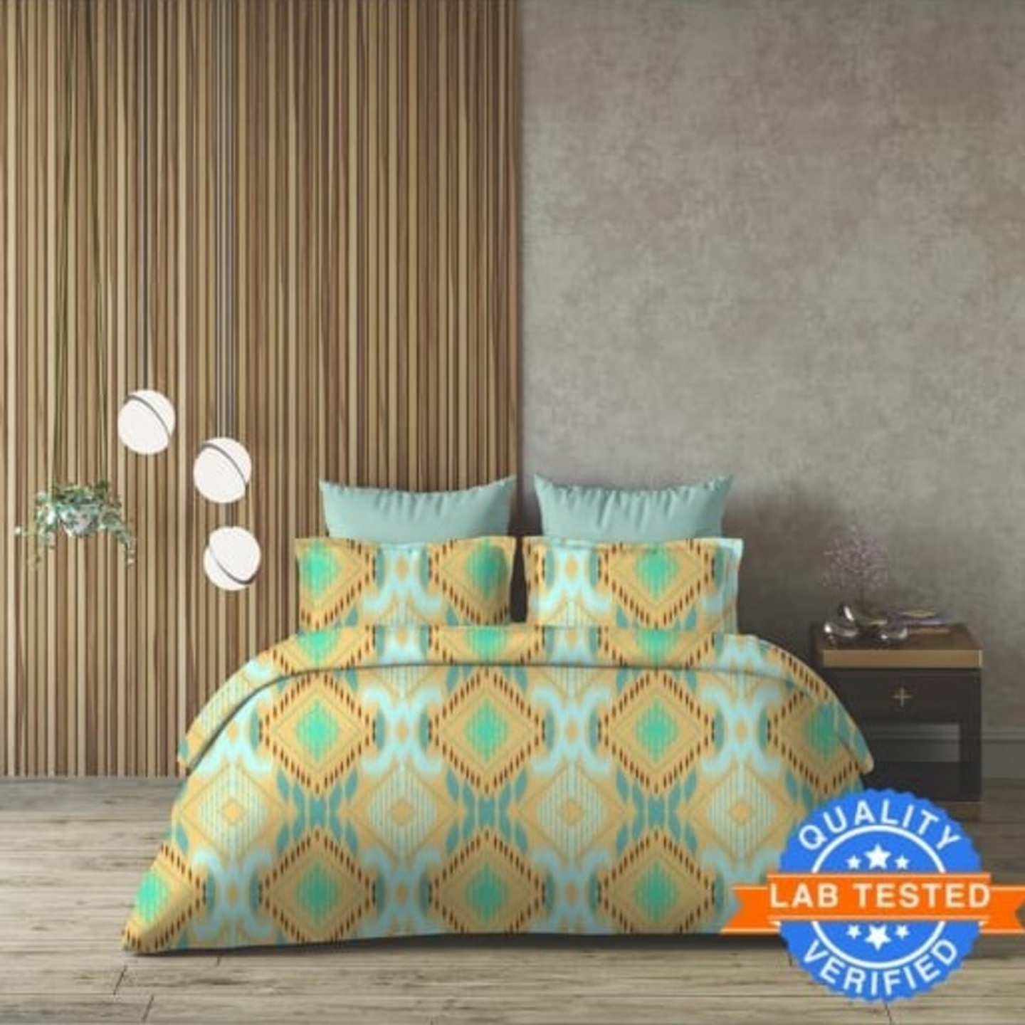 Arvind 120 TC Cotton Queen Floral Bedsheet 21116-02