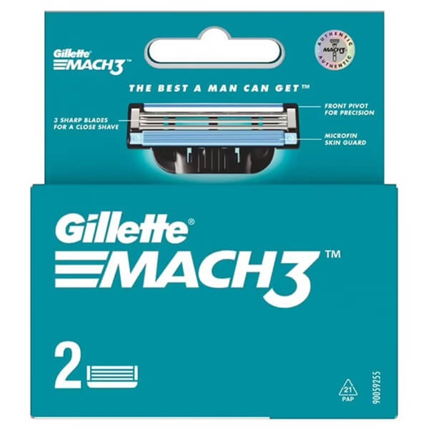 Gillette Mach 3  Shaving Razor Blades - 2s Pack