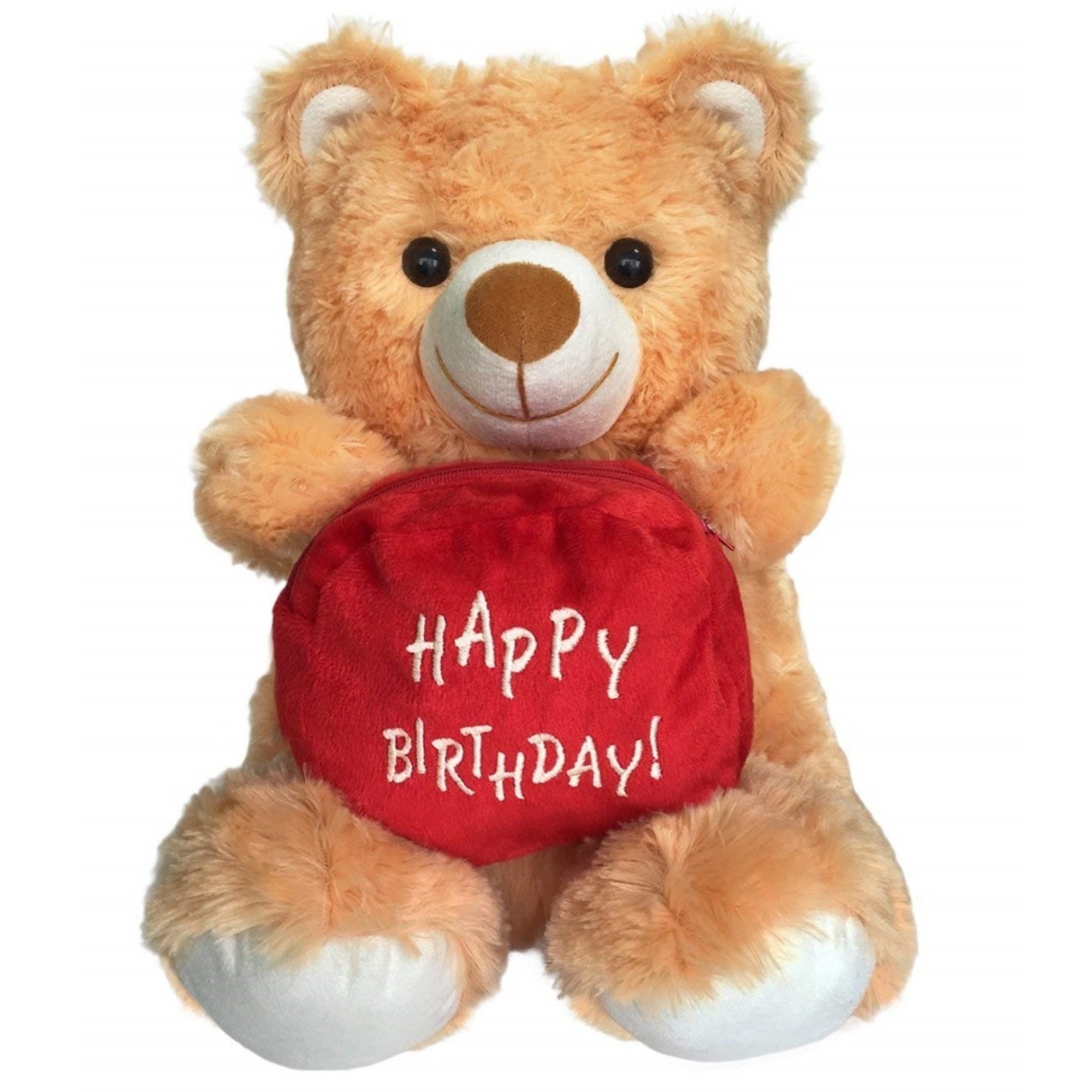 Happy Birthday Pouch Holding Teddy