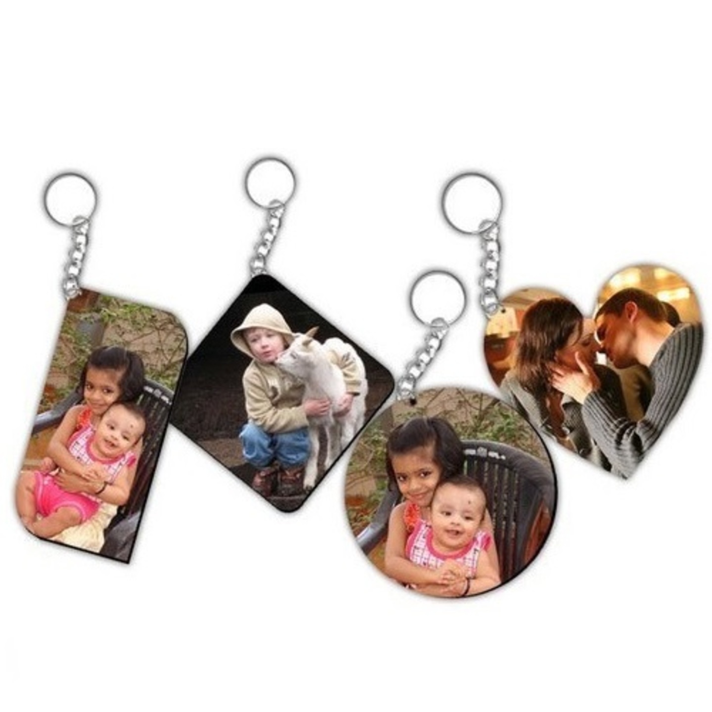 Customized keychain with your photo  message
