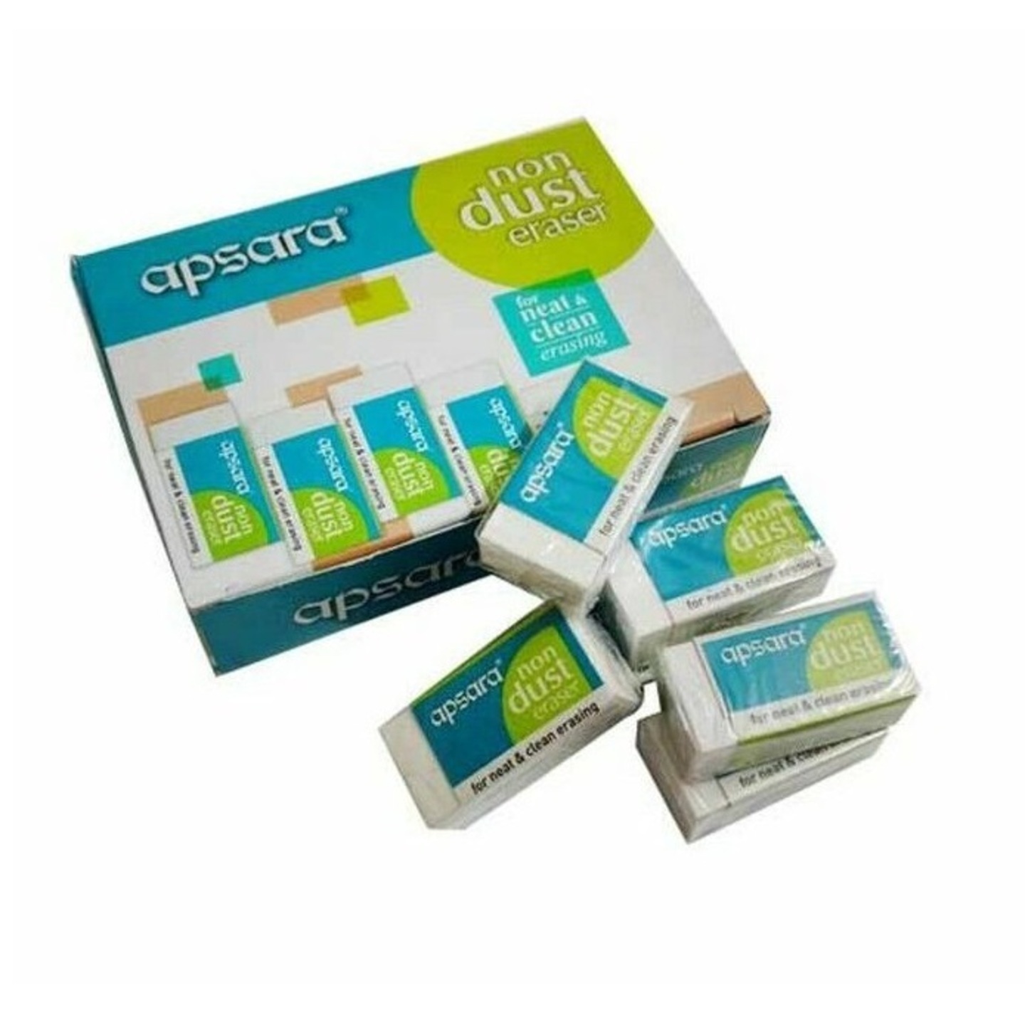 Apsara non dust erasers - Pack of 20