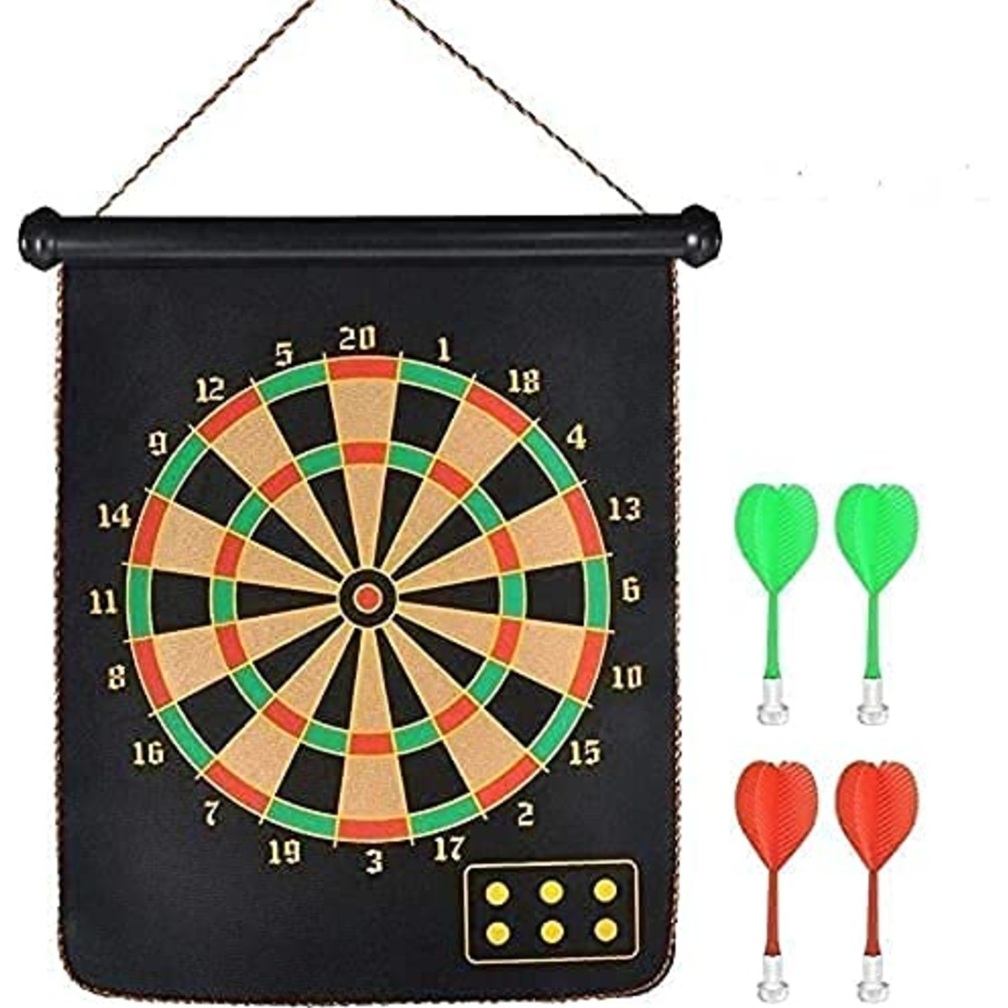 Magnetic Double Faced Large Portable Dart Game