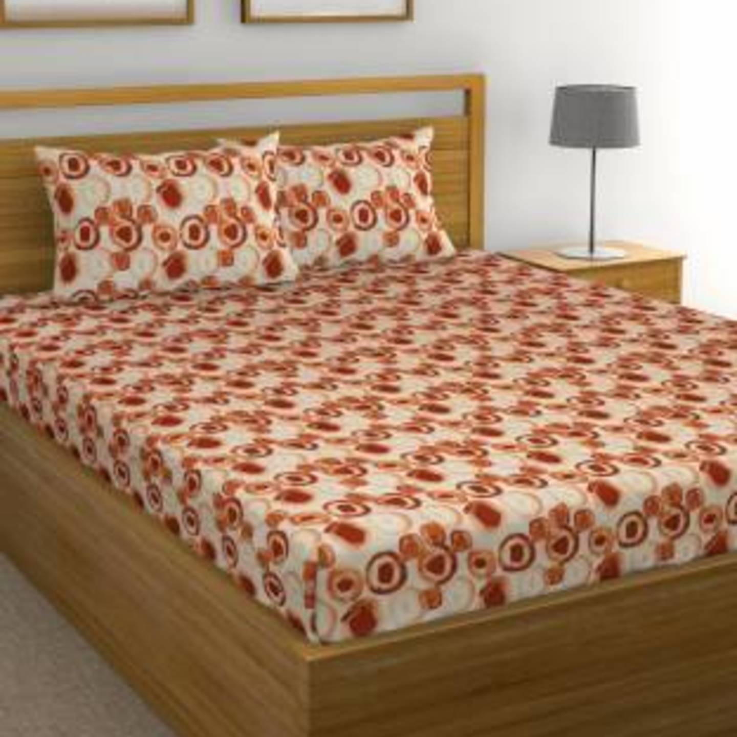 Raymond 104 TC Cotton Double Bedsheet