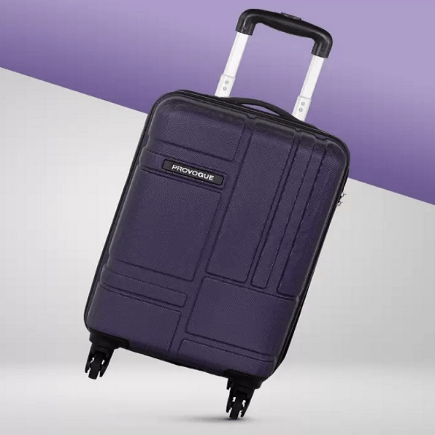 Provogue 75 cm Check-in Trolley  Suitcase - Purple