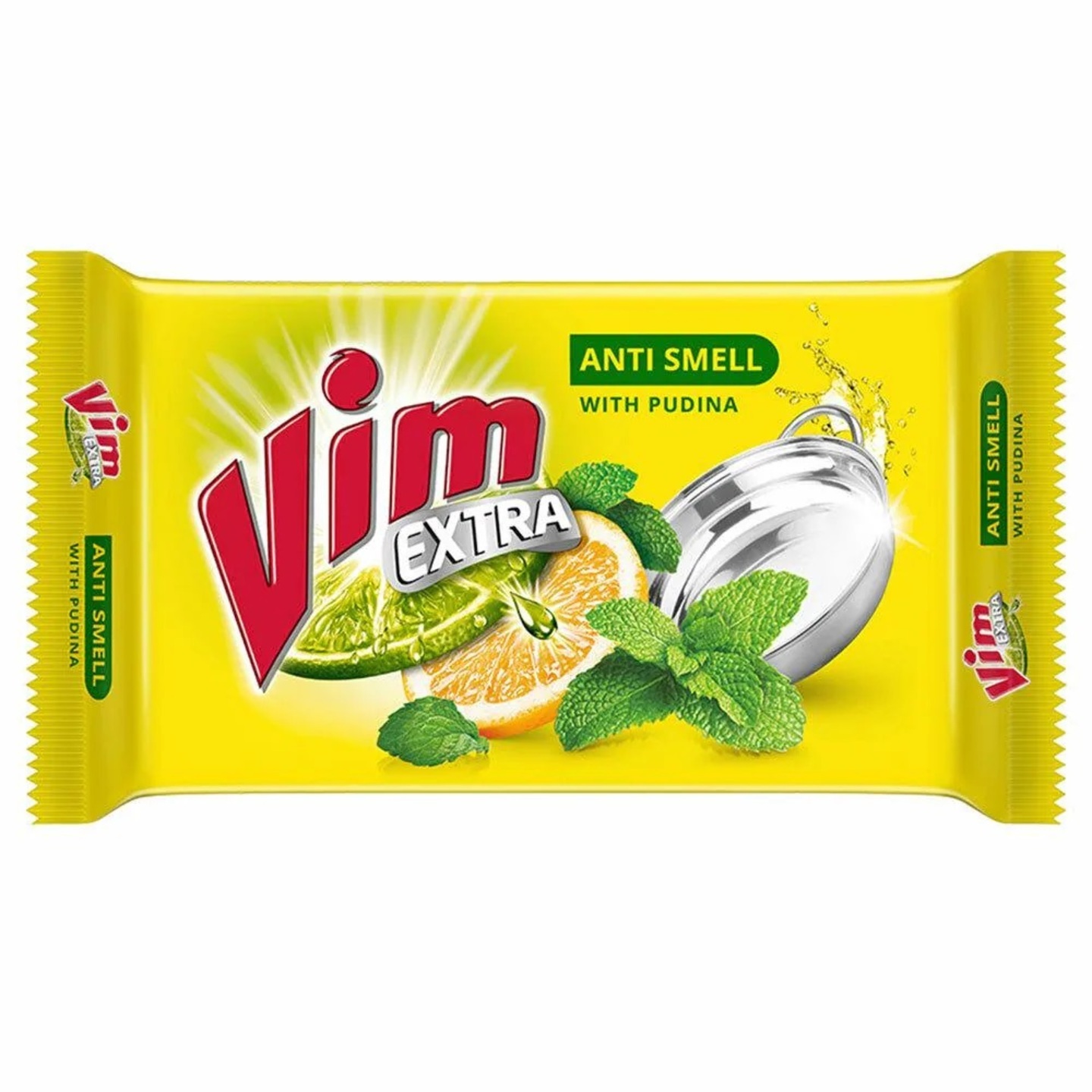 Vim Extra Anti Smell Pudina Dishwash Bar - 115 gram