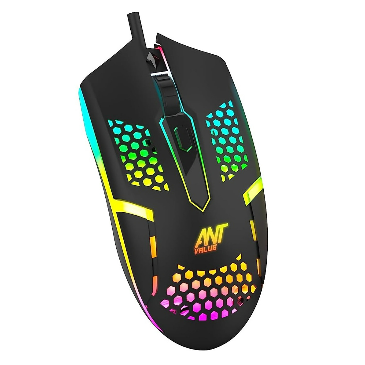 Ant Value GM1103 Gaming Mouse with RGB Backlit and 4 Adjustable DPI