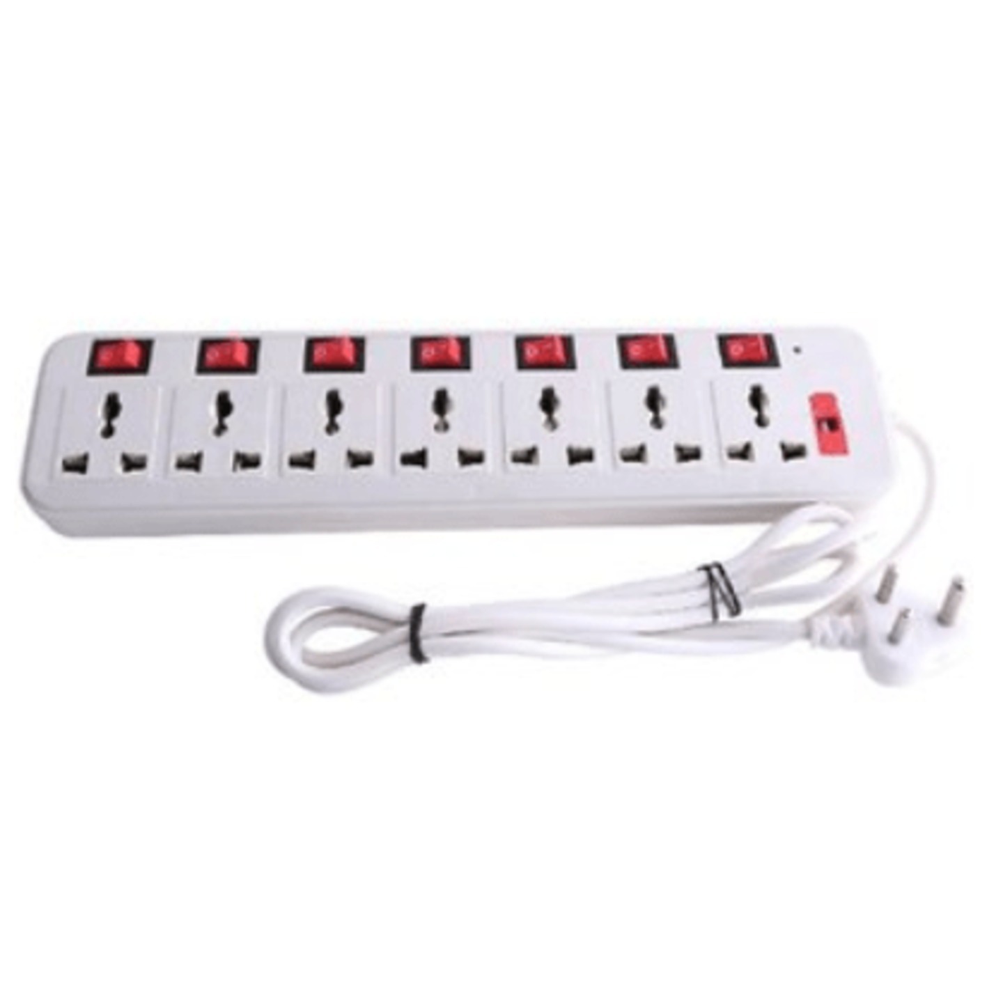 7 socket universal extension board with surge protector