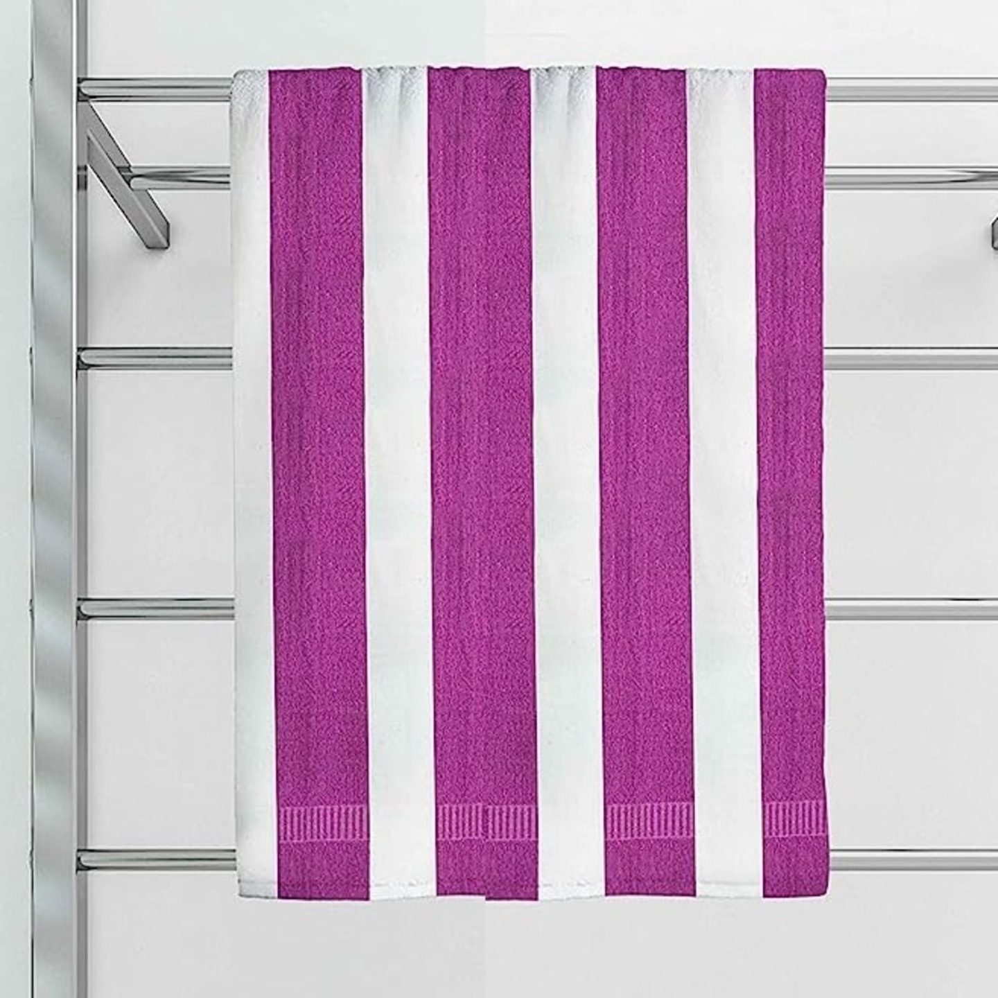 Large size 100 Cotton Striped Bath Towel 140 cm x 70 cm