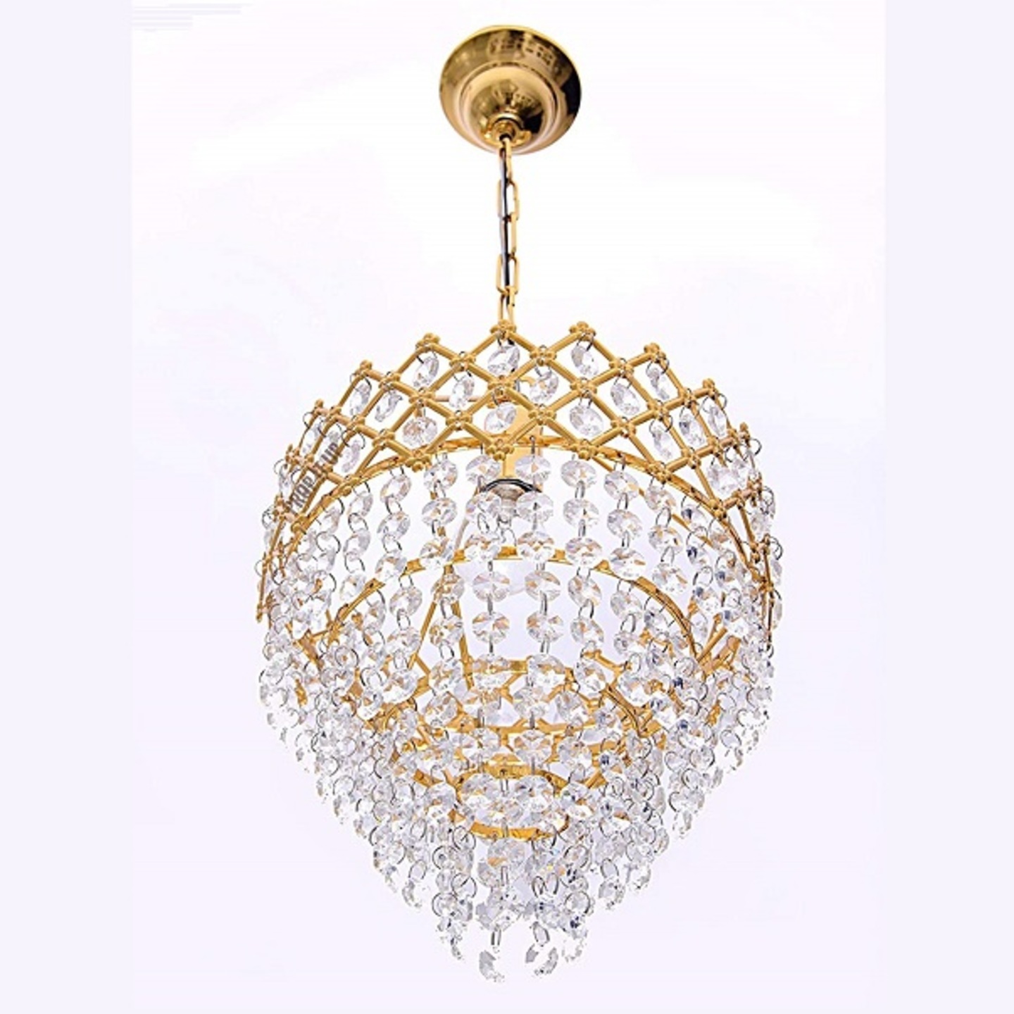Decorative Pendant Crystal Chandelier for Living Room - 250mm Bulb included