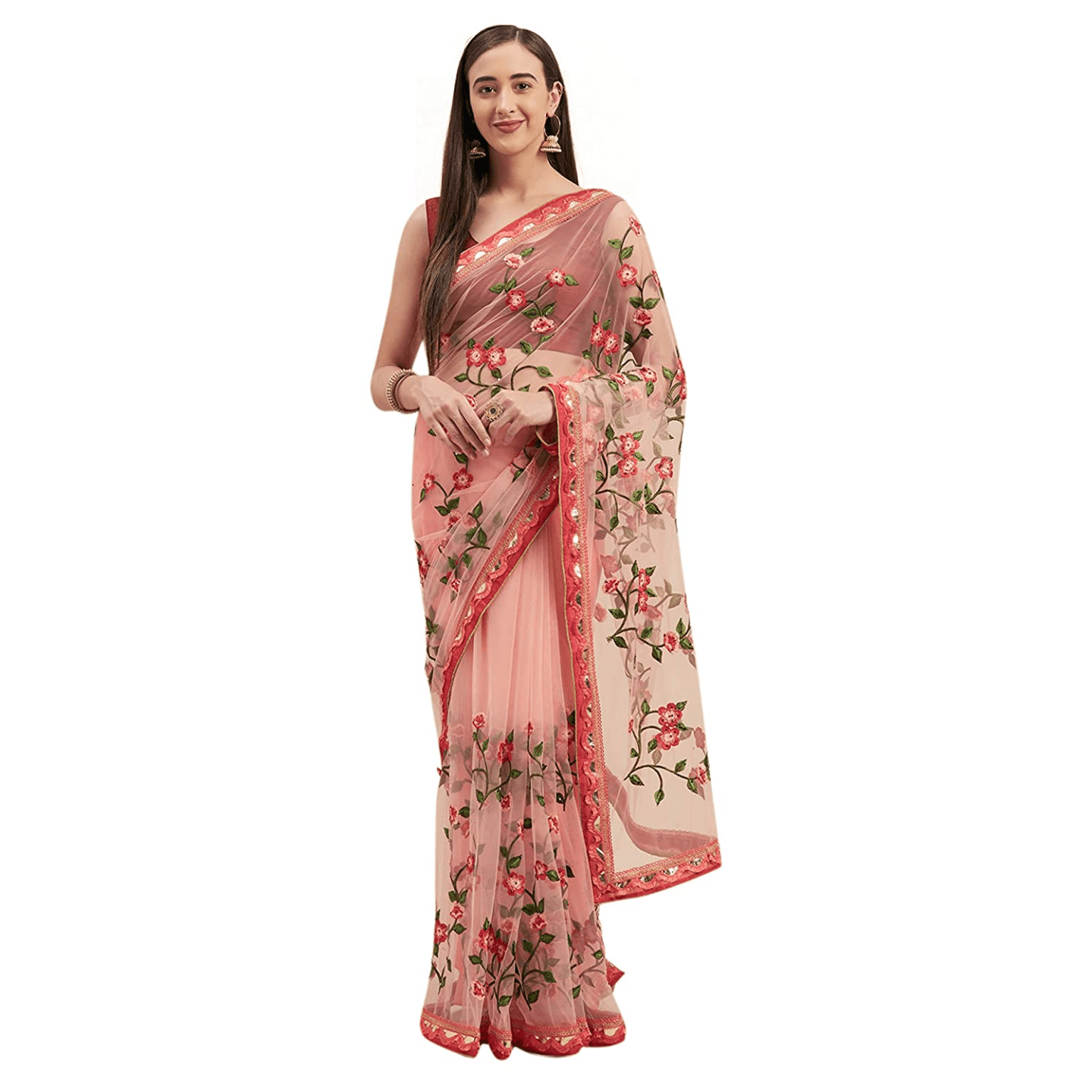 Womens Net Saree