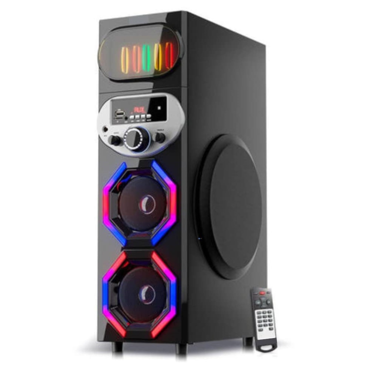 Ferrari 8000 Watt PMPO DJ Tower Speaker with In-built FM and Full Function Remote