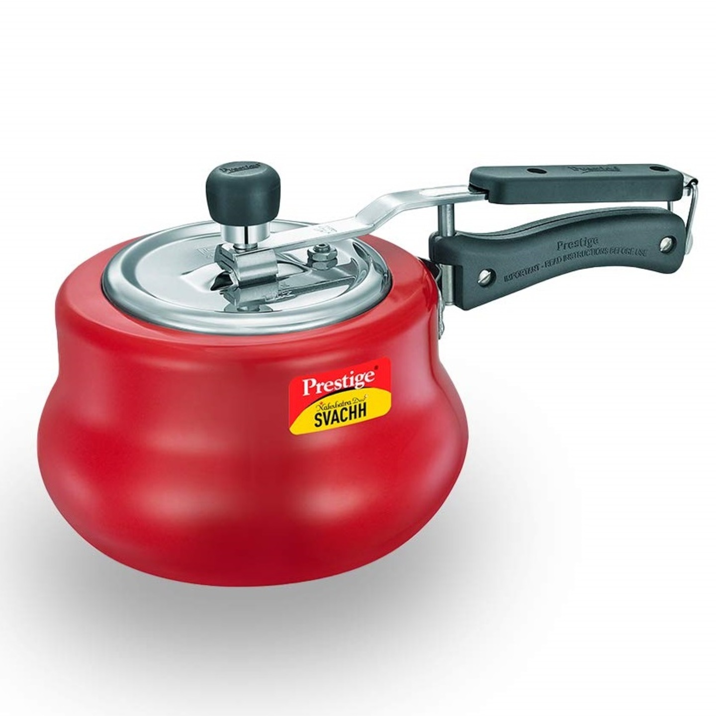 Prestige Nakshatra Duo Plus Svachh 2L Pressure Cooker (Red)