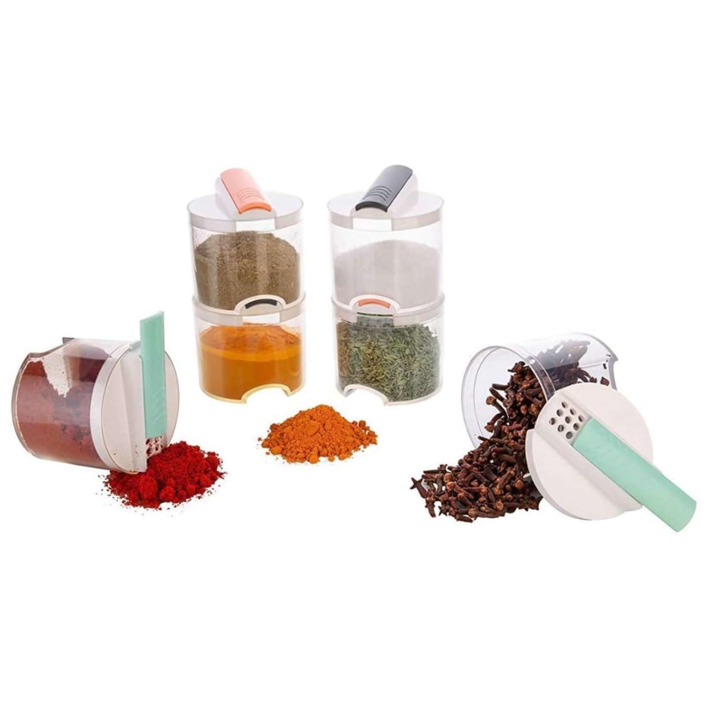 6 pieces spice container