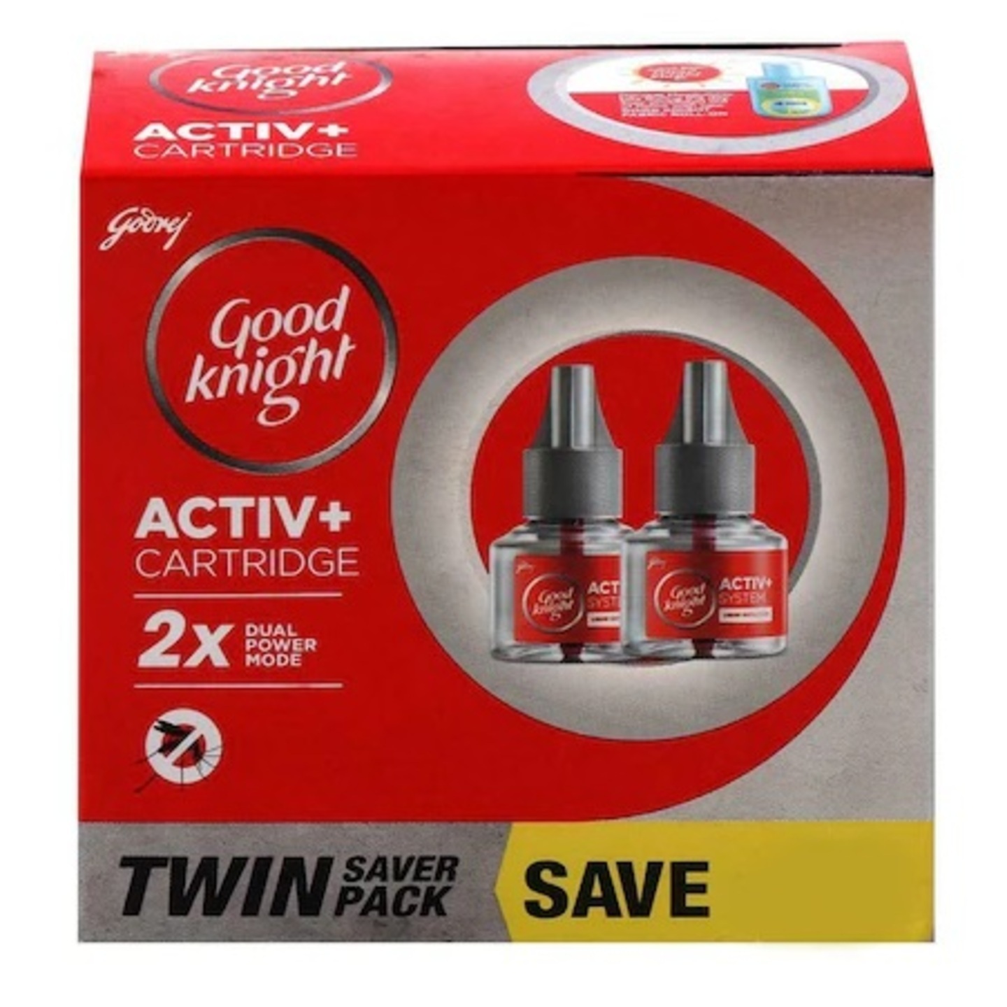 Good Knight Power Activ+ Mosquito Repellent Refill 45 ml Pack of 2