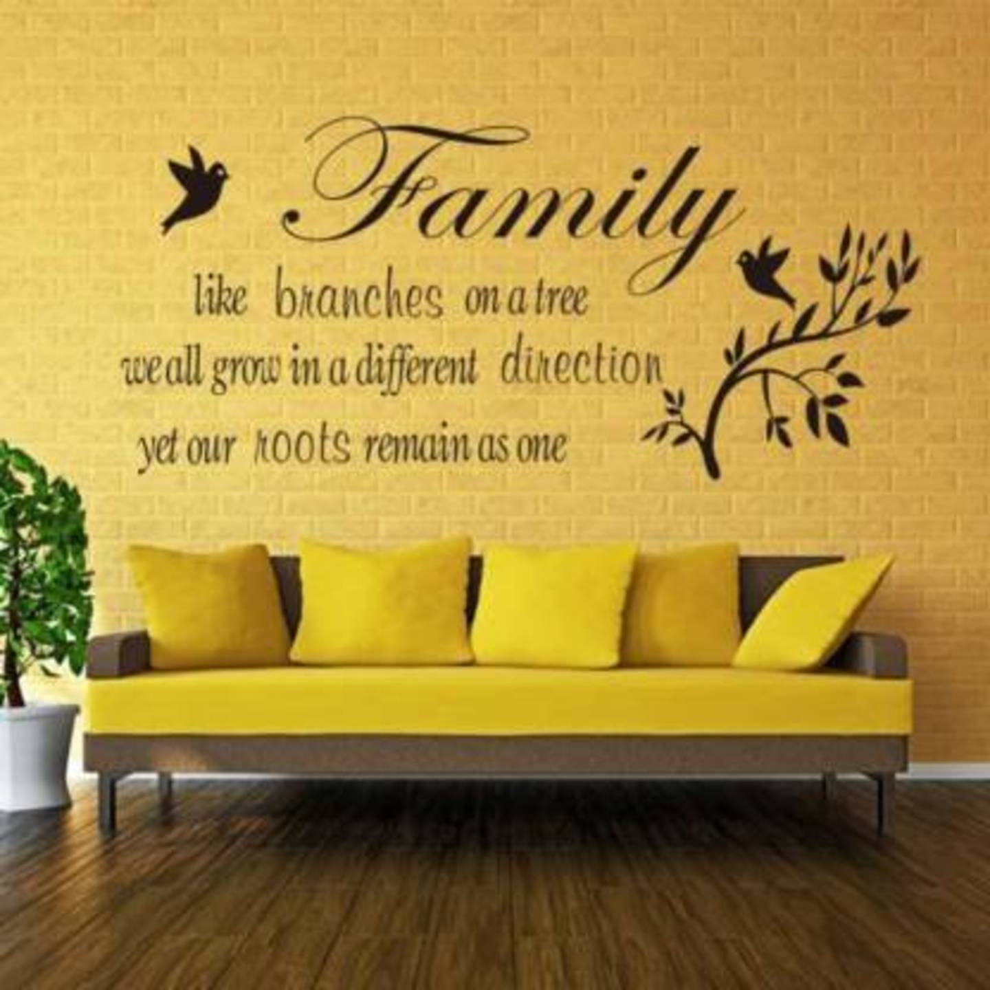 Family wording Wall Sticker