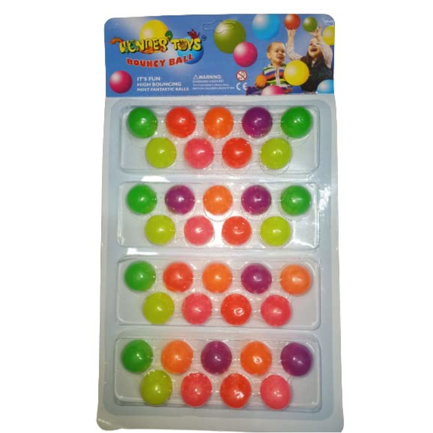 36 Pieces Crazy Bouncy Jumping Balls for Kids ( 27 mm)
