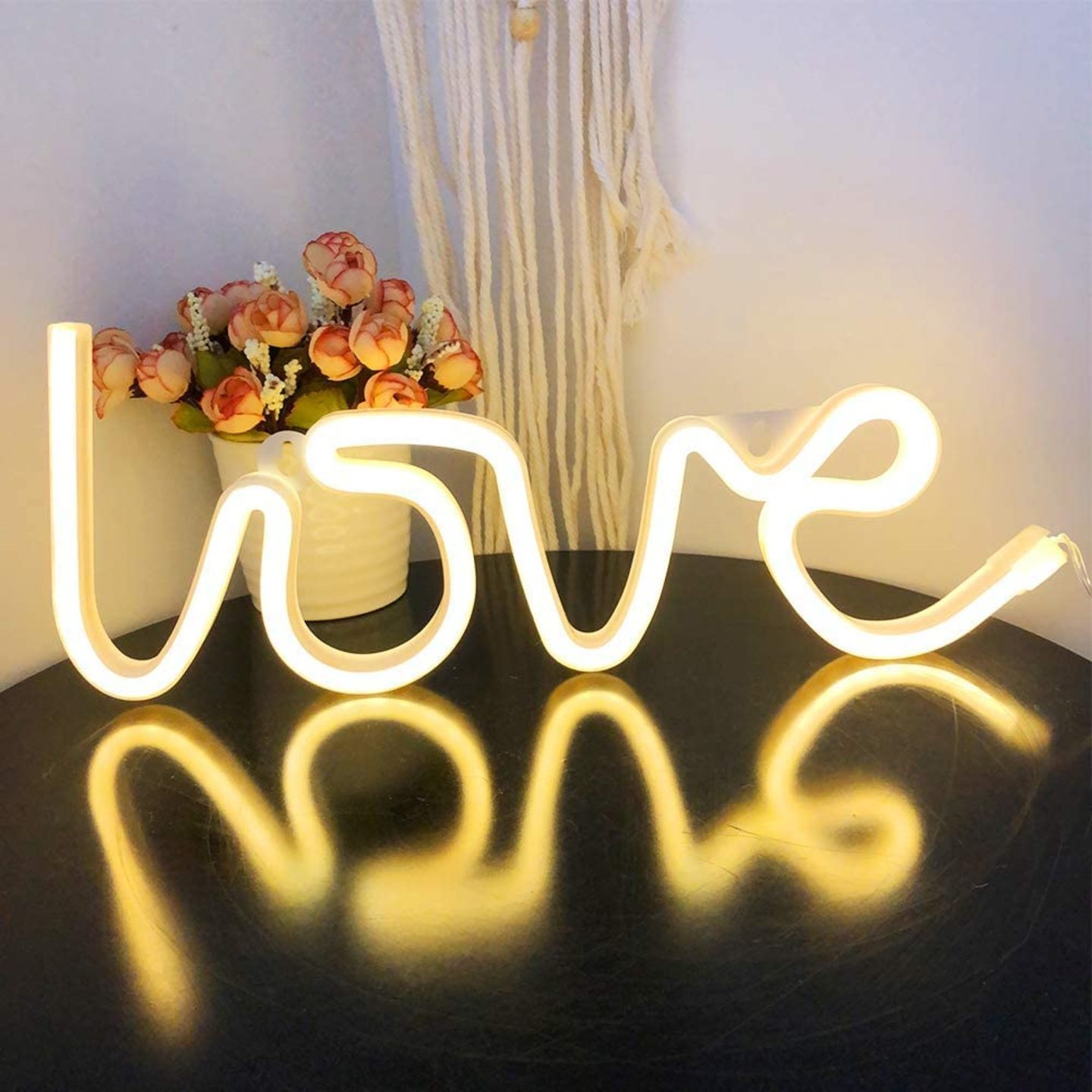 Love Neon light for Bedroom  decoration  wall hanging  party Warm White