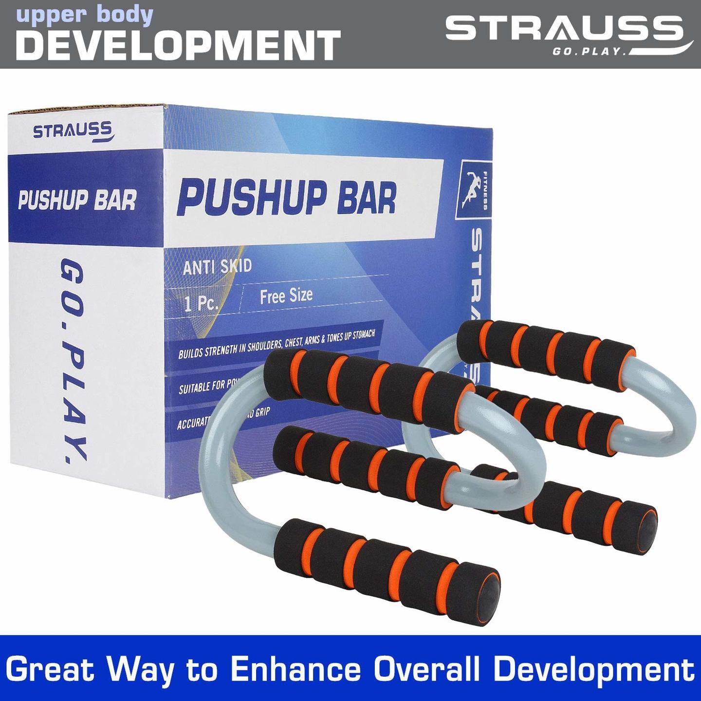 Strauss S Shape Push Up Bar (pack of 2)