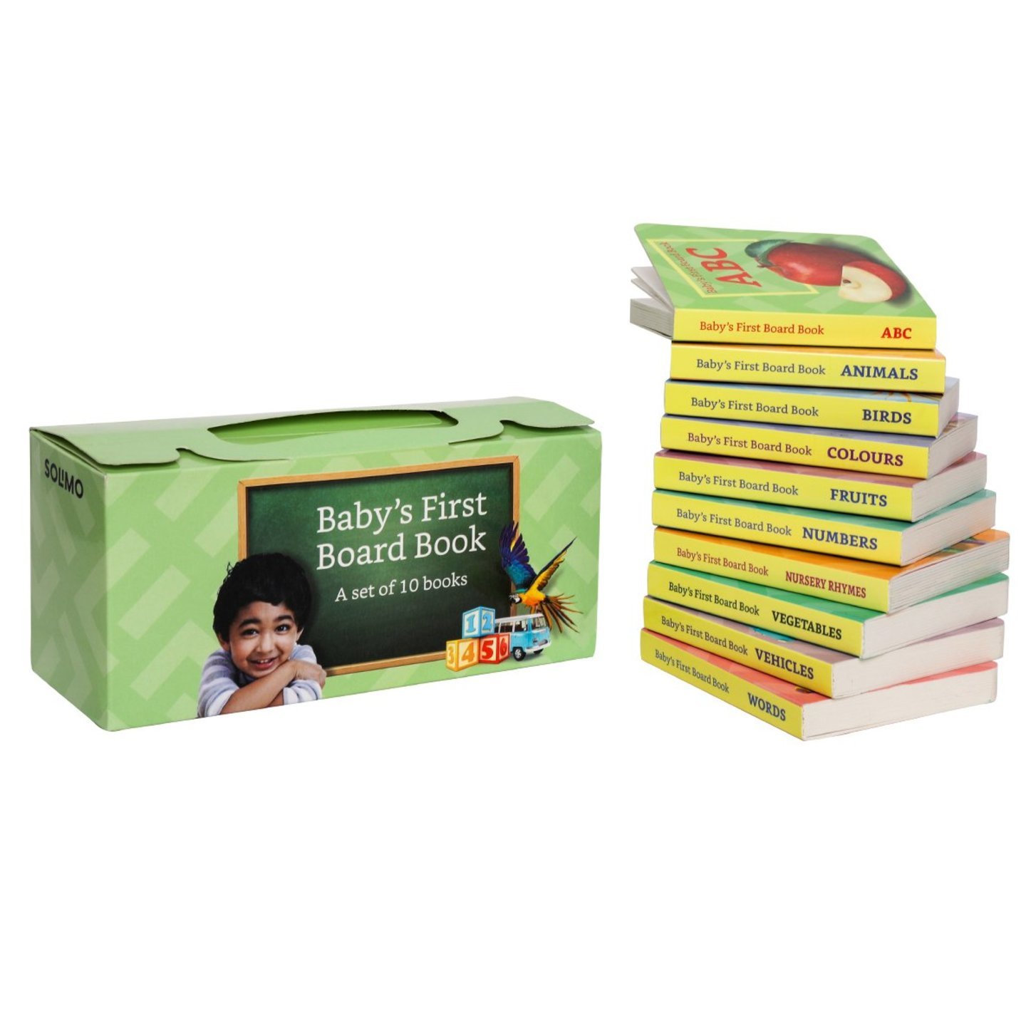 Set of 10 Board books for Kids (Hardcover)