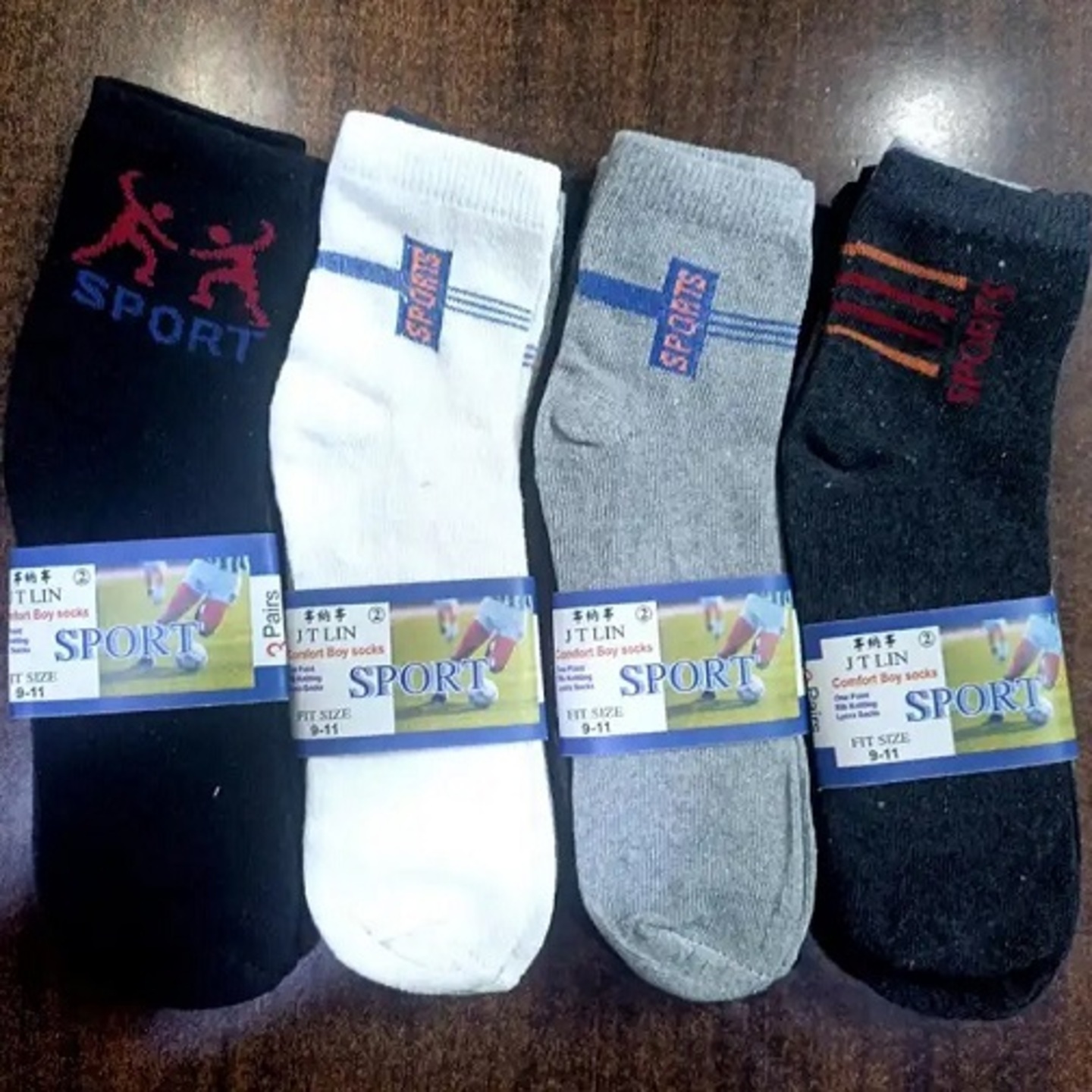 JT LIN Comfort Socks (Pack of 3 pairs)