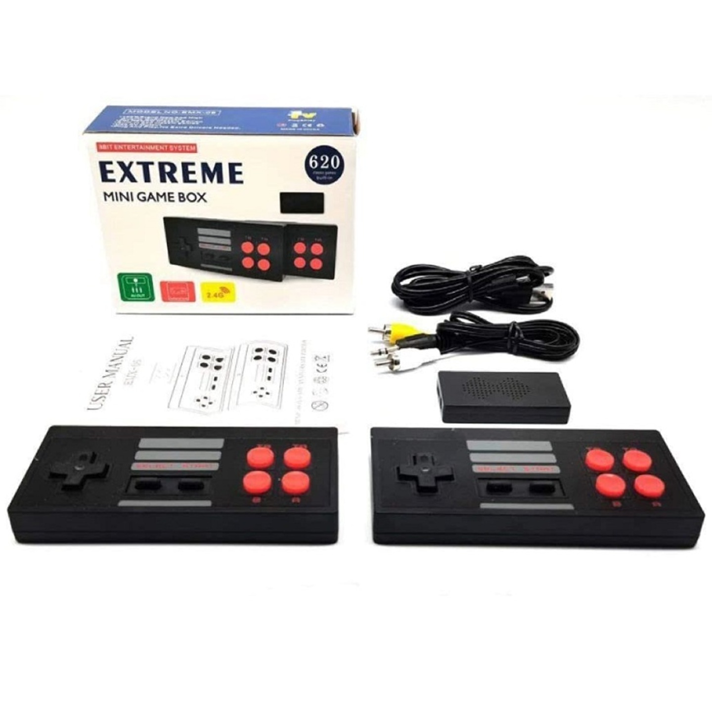 Extreme 2 player Wireless Video Game get with 620 games in Built