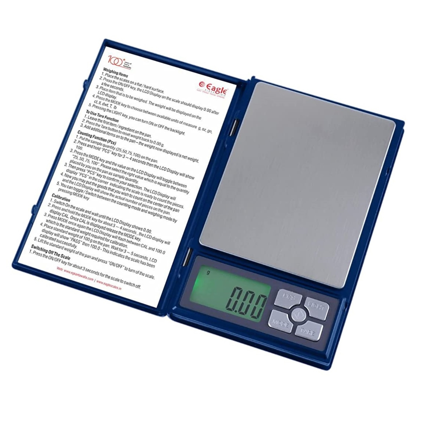 Eagle Digital Pocket Scale with 600 g Capacity and 0.01g Accuracy