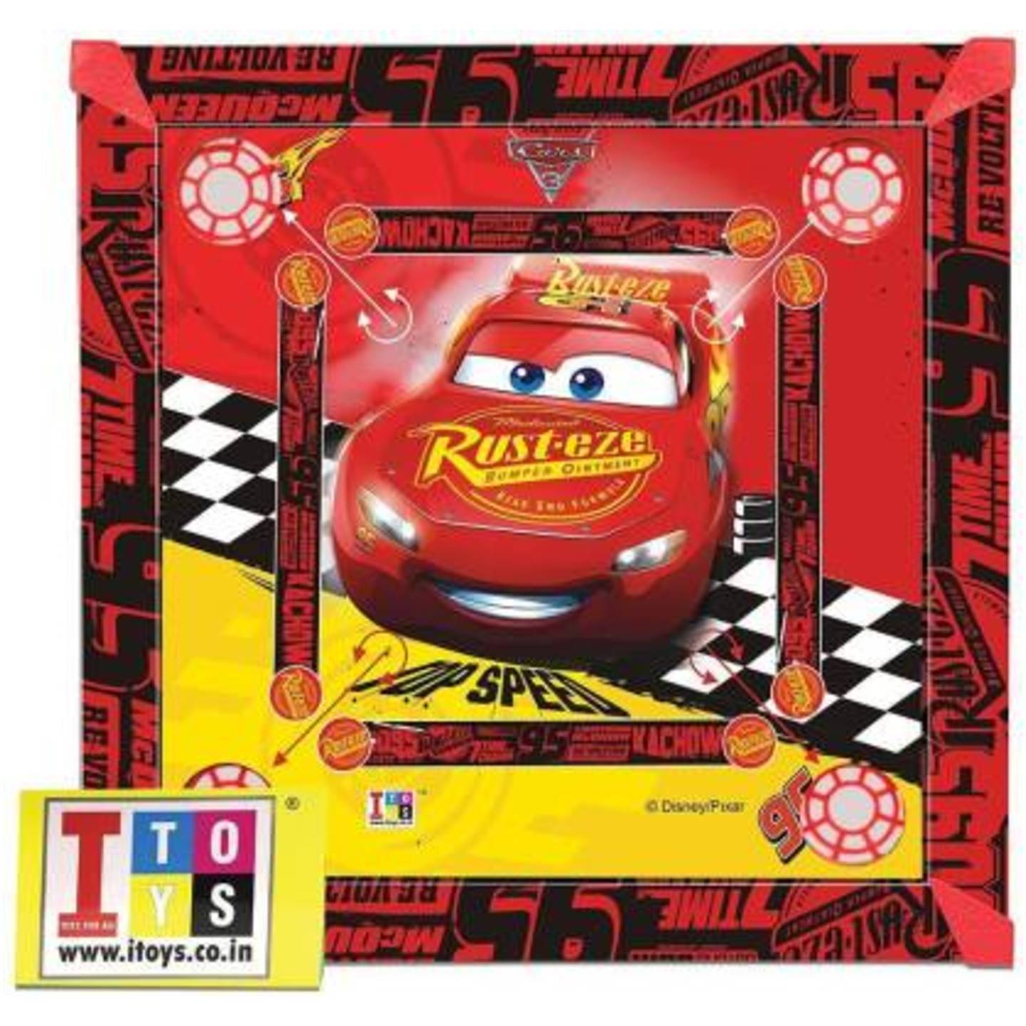 Disney Cars Carrom Board & Game