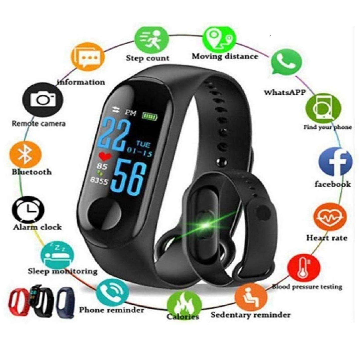 Multipurpose Smart Band with 20+ Features