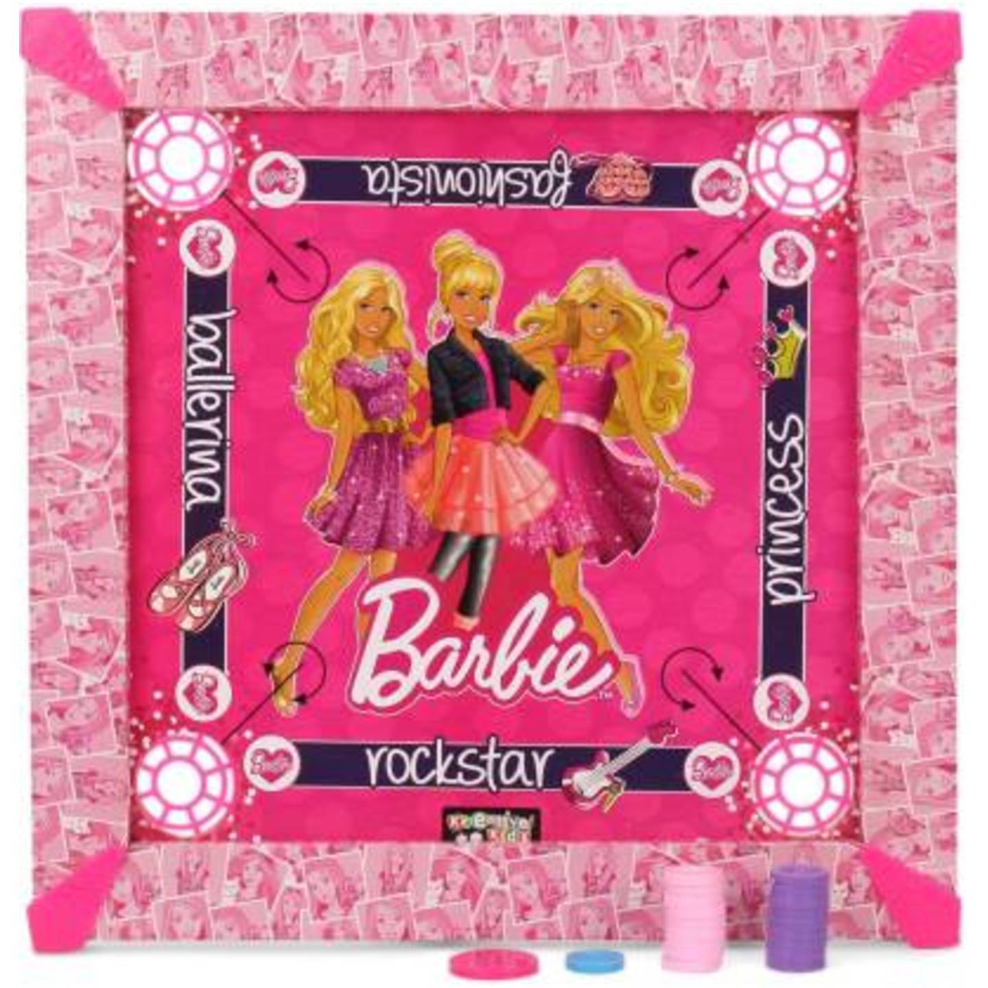 Barbie Kids Carrom Board & Game