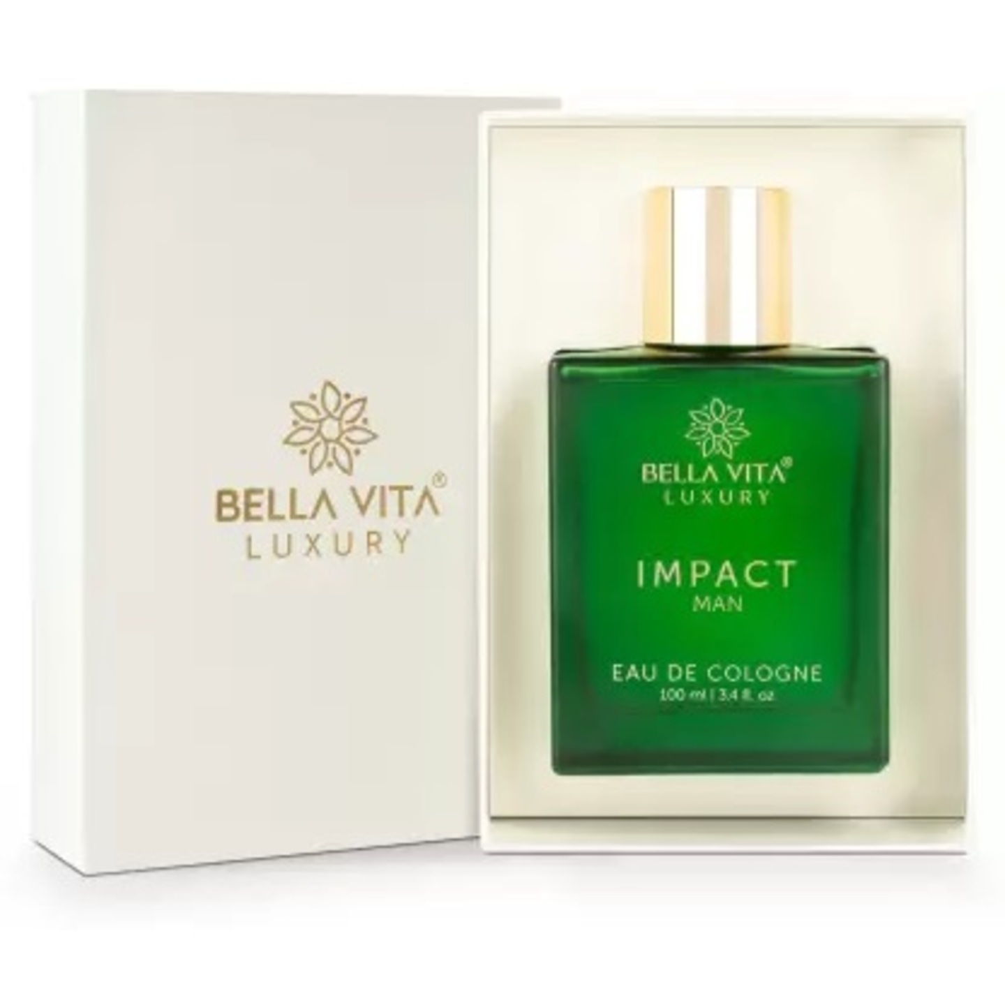 Bella Vita Organic Impact Perfume for Man with Notes Of Orange, Nutmeg & Woody Cedar 100 ml