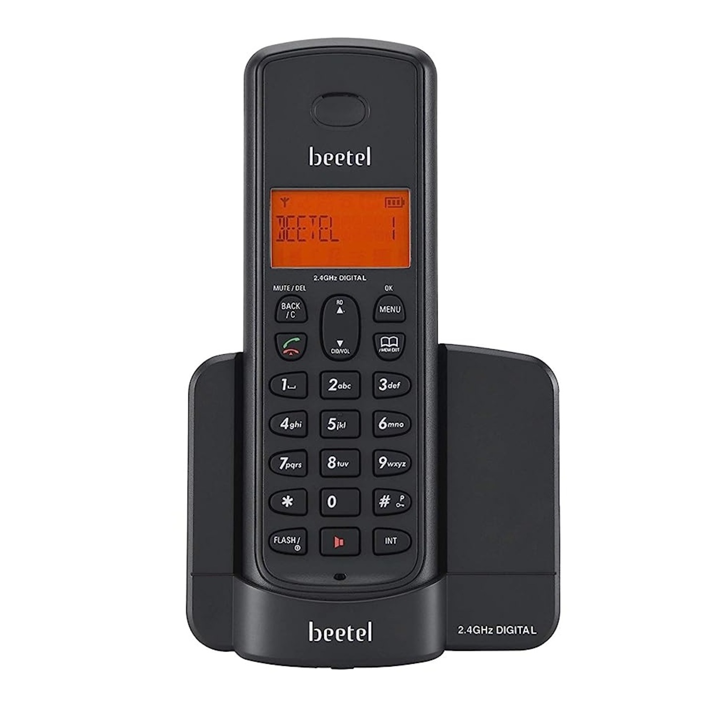 Beetel X90 2.4Ghz Cordless Landline with Alarm, Auto Answer, Display and 8 hours talk time