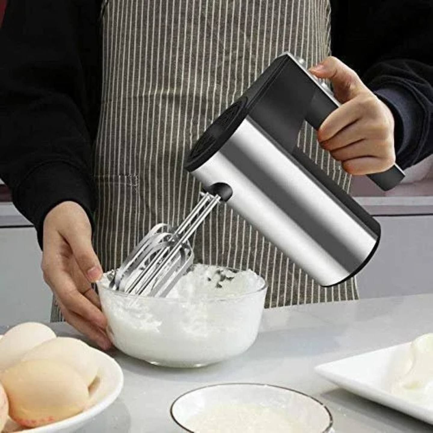 Jubake 500 Watt Electric Hand Mixer with 5 Speed Setting Model - DH-1019
