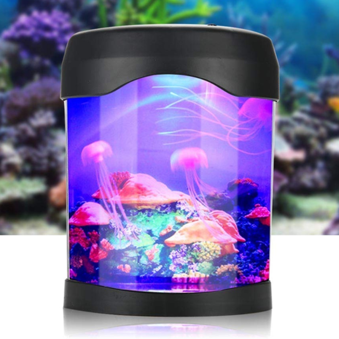 Realistic looking Jellyfish Aquarium with Color changing Mood Lights