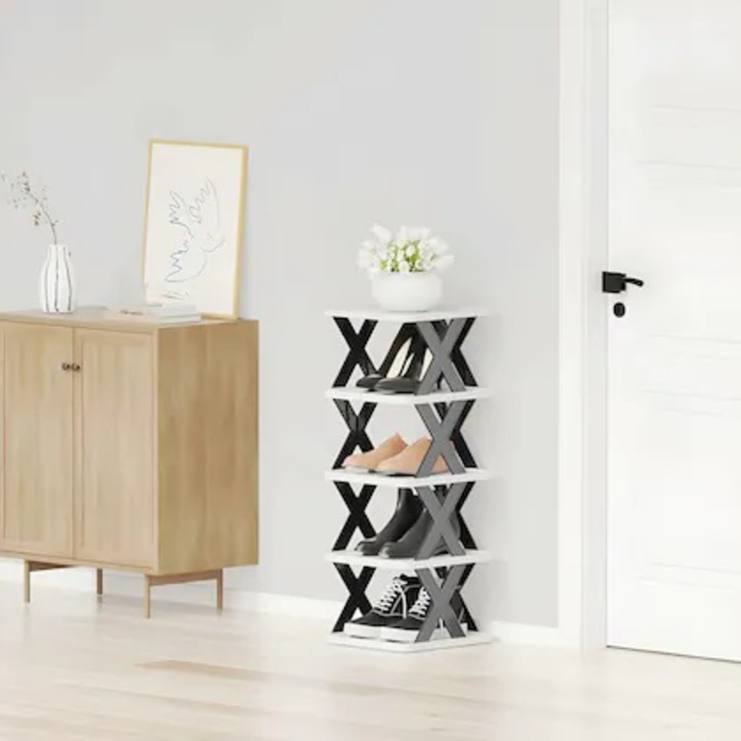  5 Layer Plastic Shoe Rack