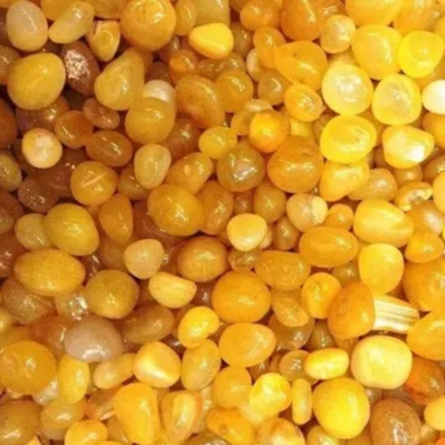  Decorative Yellow Glossy Onyx Stone for Vase Fillers / Home Indoor Decoration (400 gm)