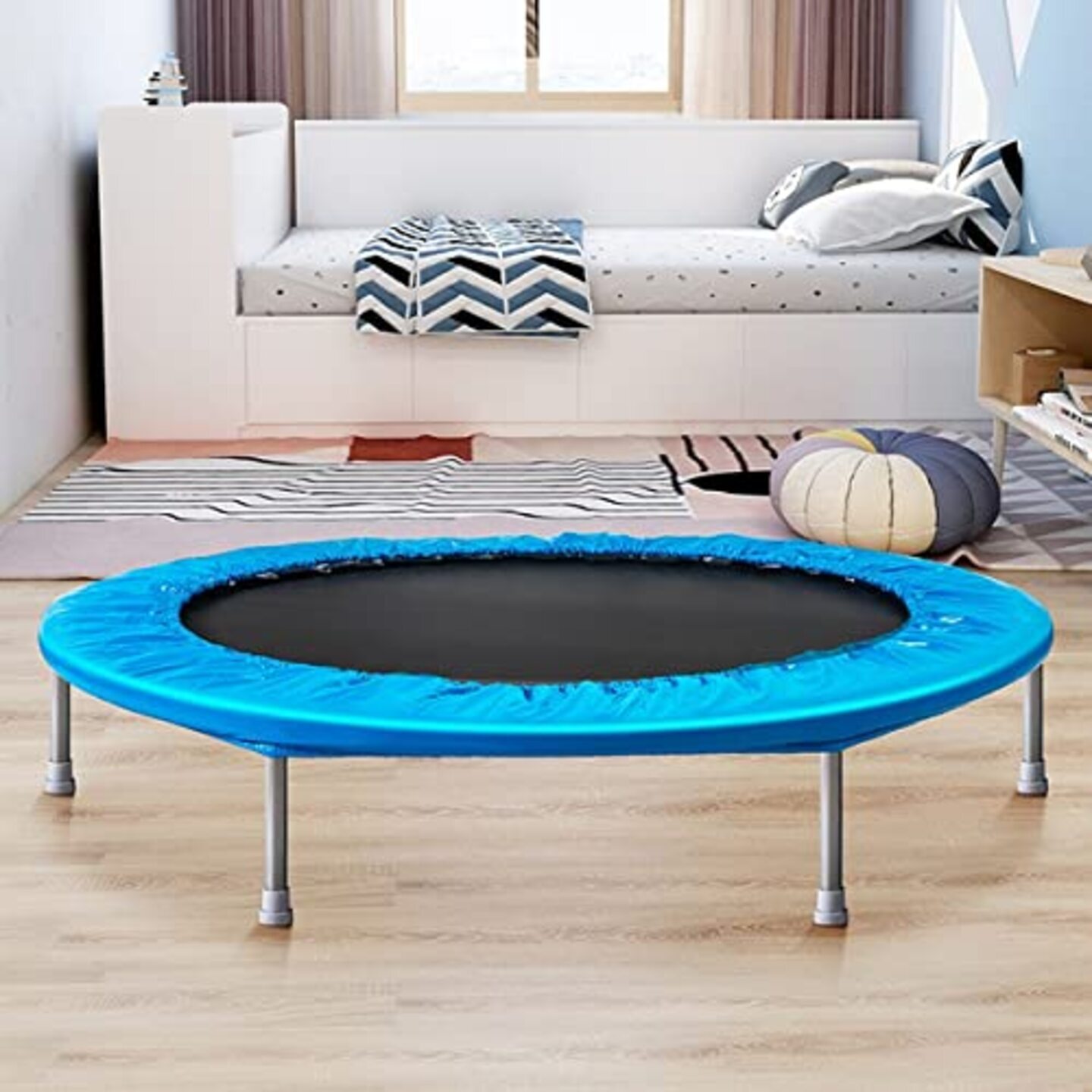 45 inch Rebounder Trampoline with Metal Springs and Padding for kids and adults