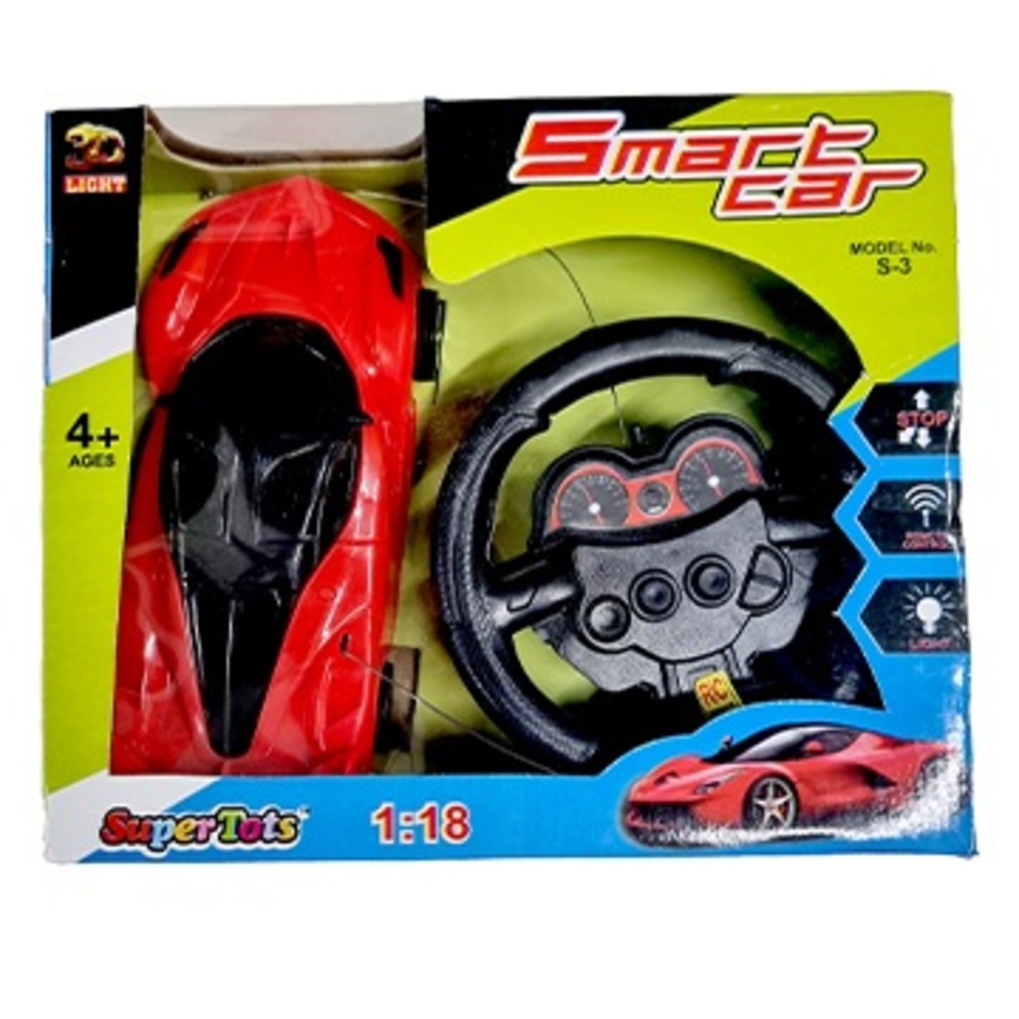3D Steering Remote Control Car for Kids Model S-3