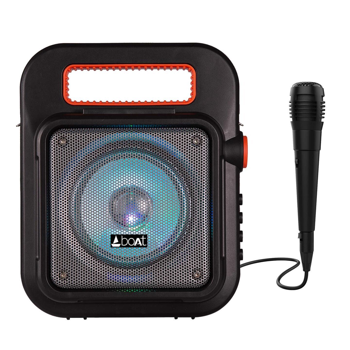 boAt PartyPal 23 Wireless Party Speaker with free Microphone for recording
