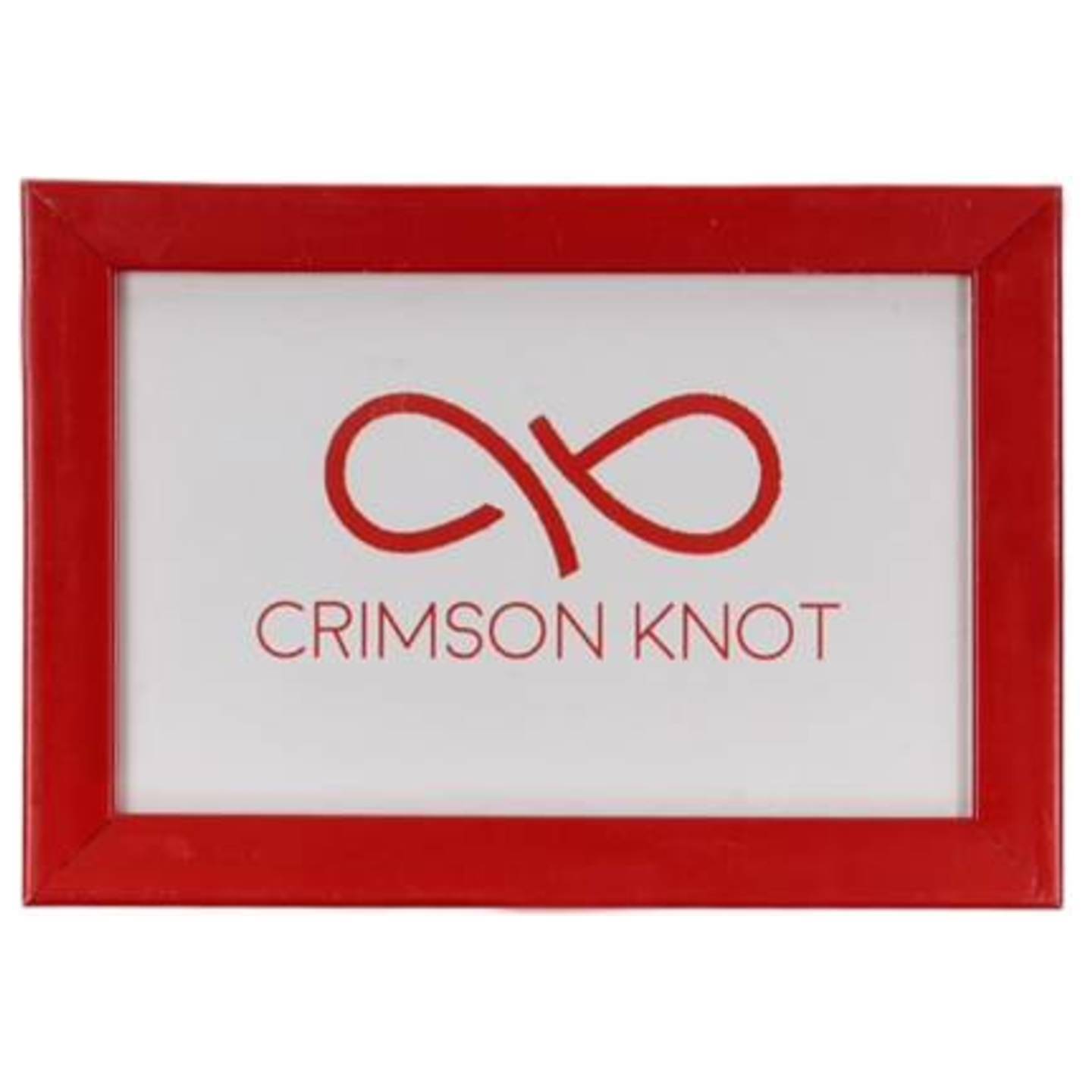 Crimson Knot Wood Photo Frame Red