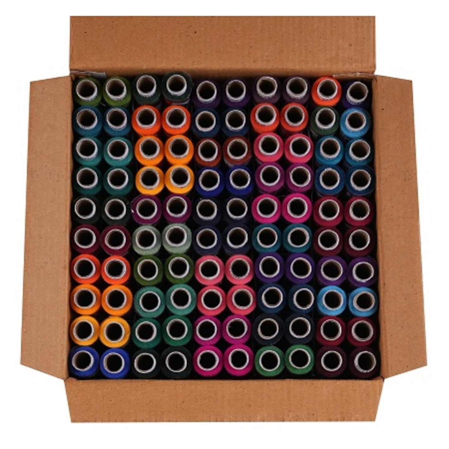 Super Poly Sweing Colored Thread 50 Tubes Box 200 meter each - 10 KM total