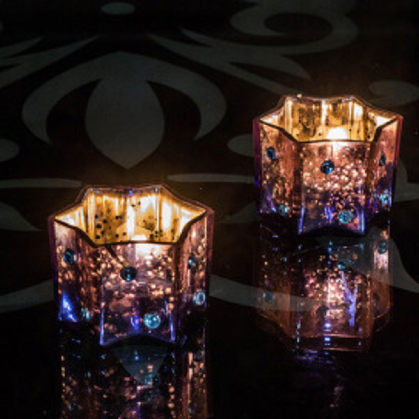 Glass Decorative Tealight Holder (1 piece)