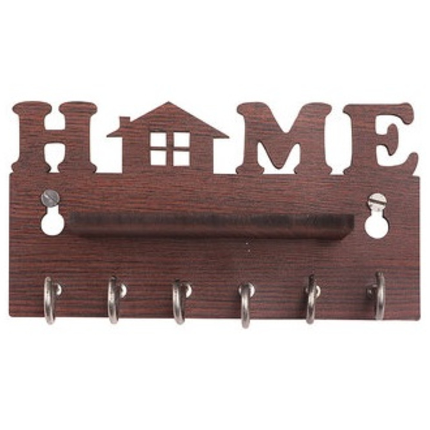 Modern Home Wooden Key Holder 6 Hooks